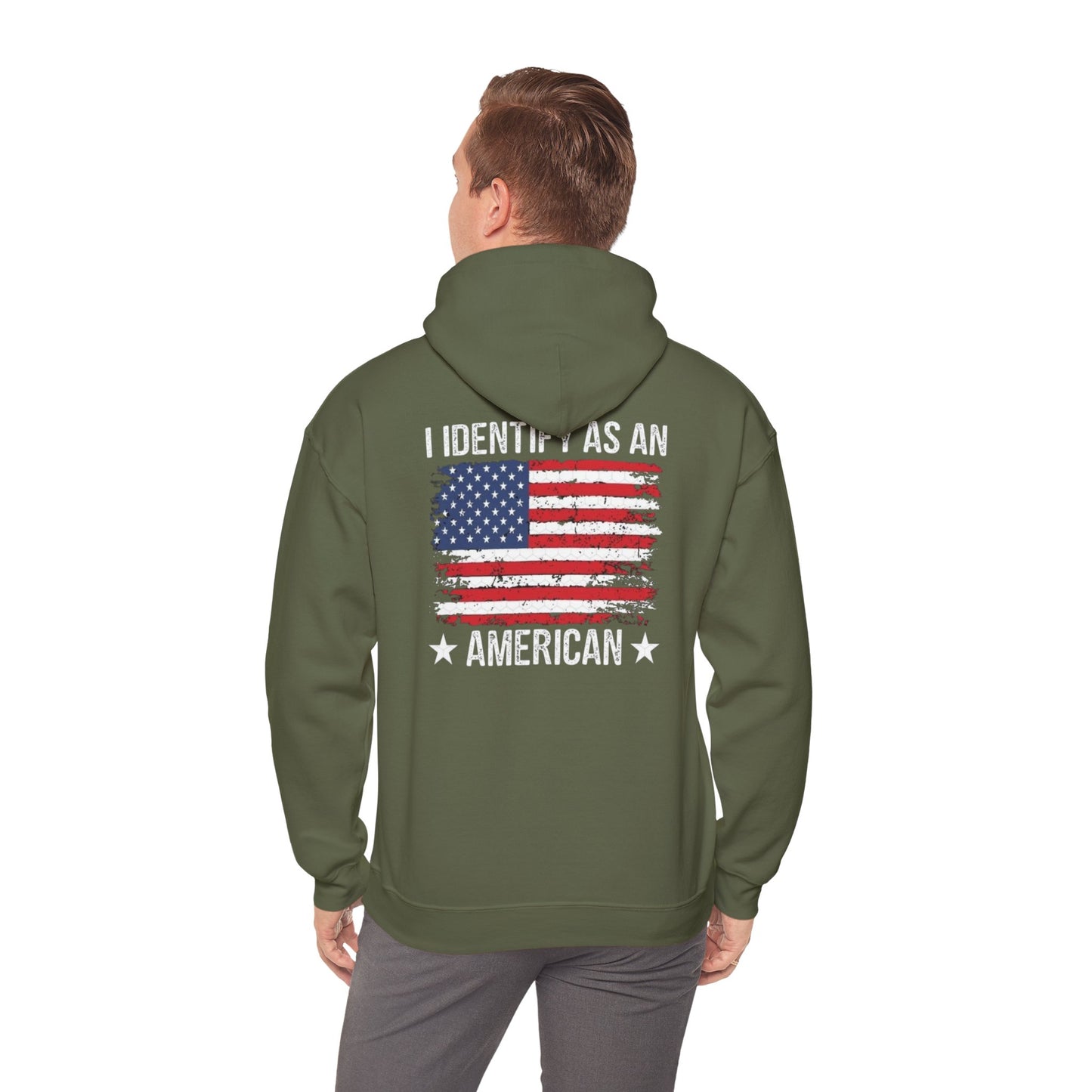 Identify as Unisex Heavy Blend™ Hooded Sweatshirt