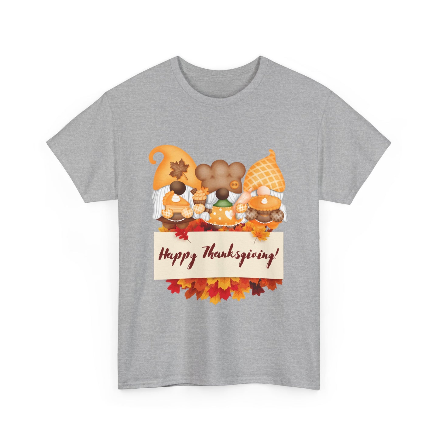 Gnome Thanksgiving Unisex Heavy Cotton Tee