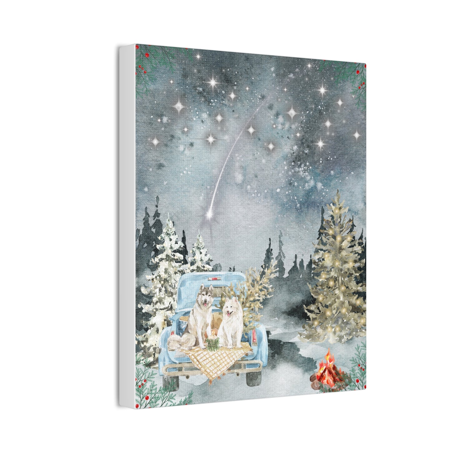 Winter Stars Canvas Stretched, 0.75"