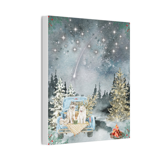 Winter Stars Canvas Stretched, 0.75"