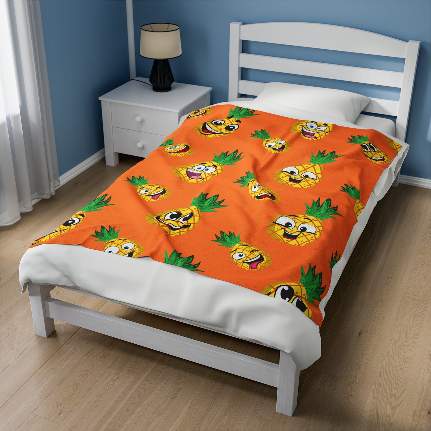 Pineapple Velveteen Plush Blanket