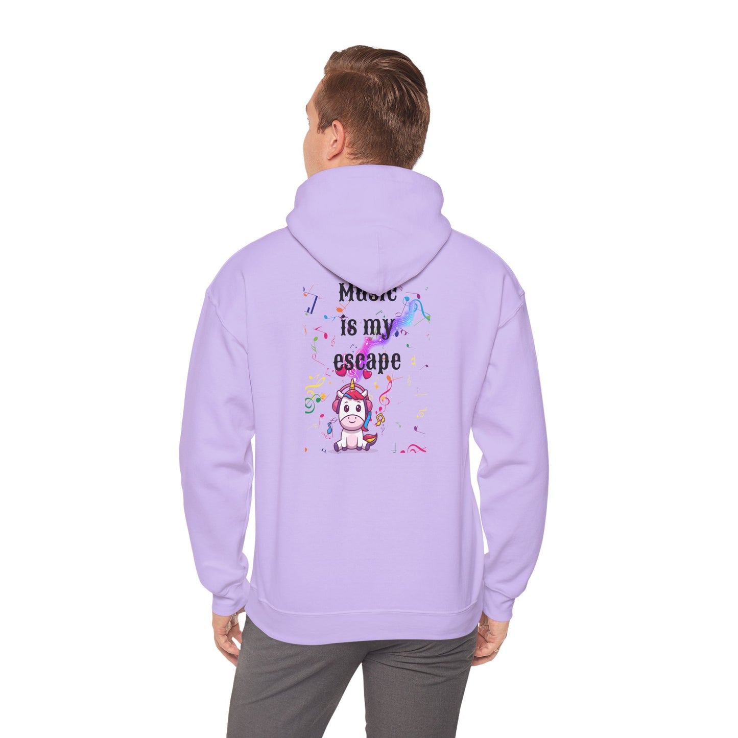 Music is my escape Unisex Heavy Blend™ Hooded Sweatshirt