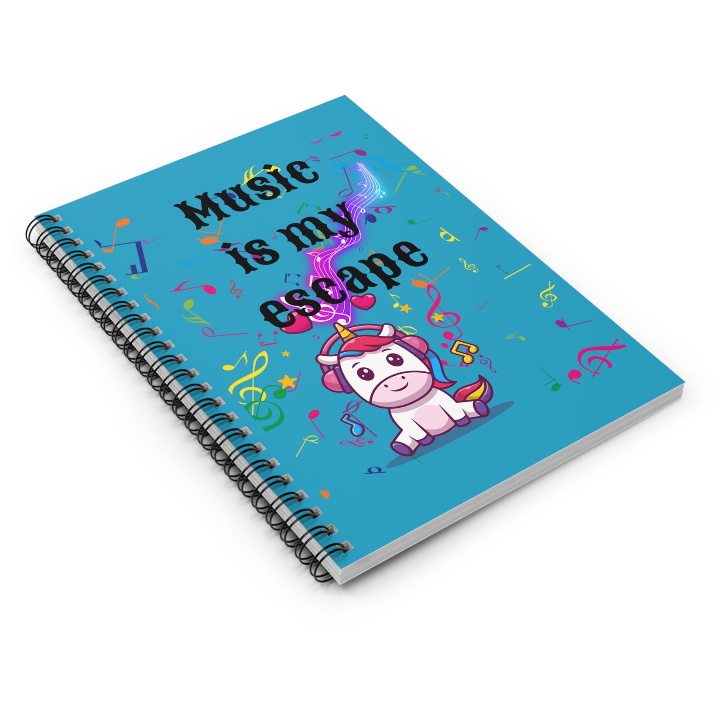 Music is Spiral Notebook - Ruled Line