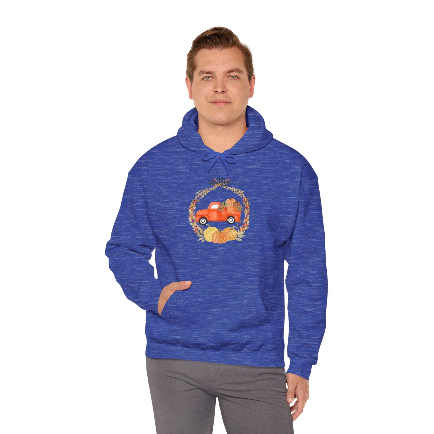 Happy Thanksgiving Unisex Heavy Blend™ Hooded Sweatshirt