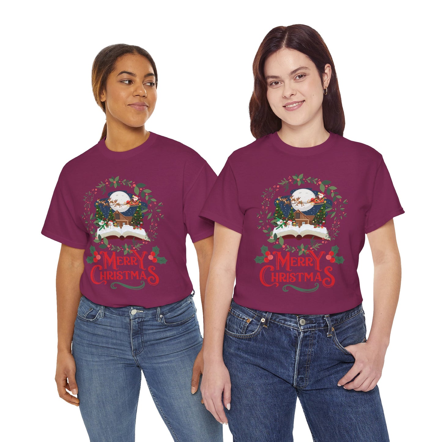 Merry Christmas Unisex Heavy Cotton Tee