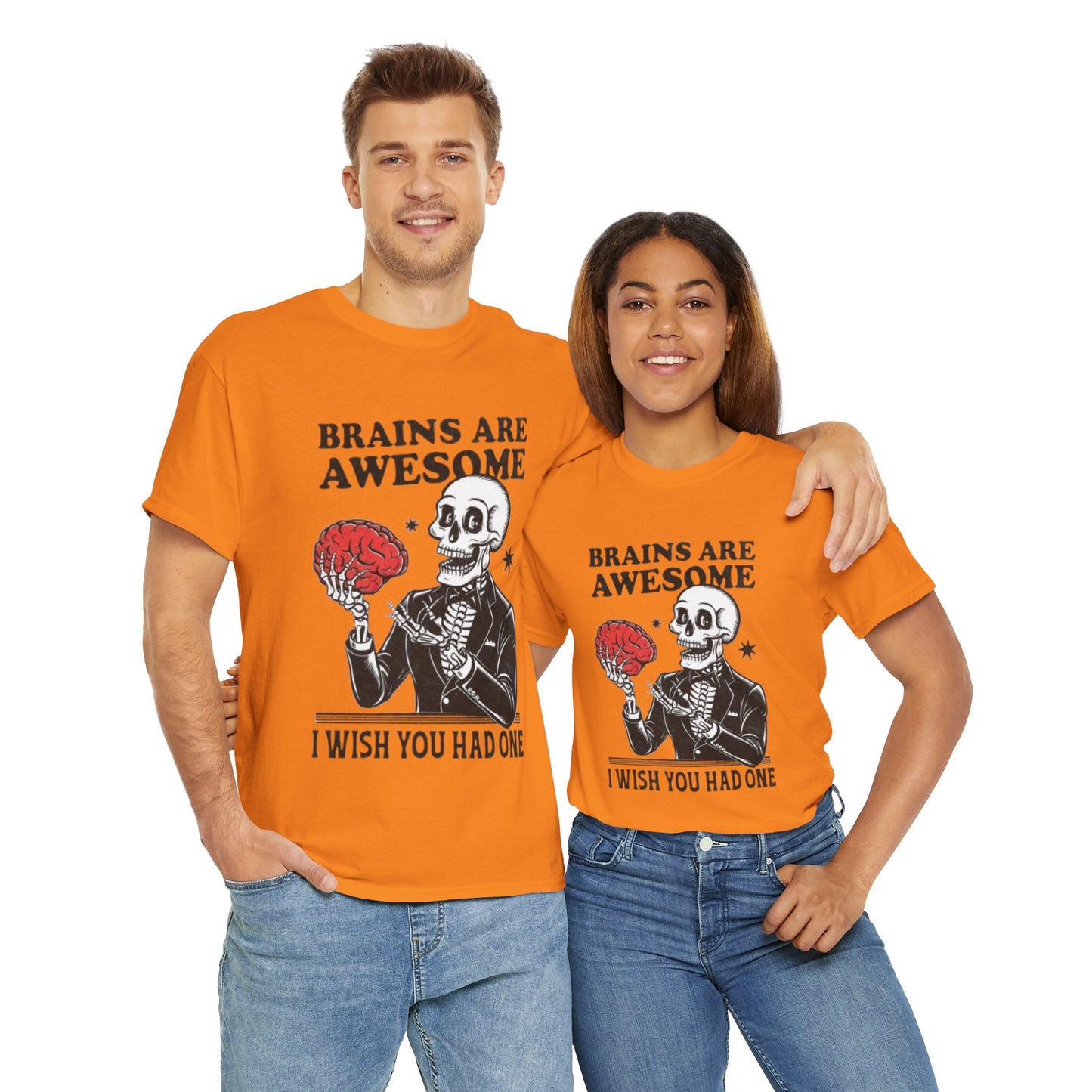 Brains Unisex Heavy Cotton Tee