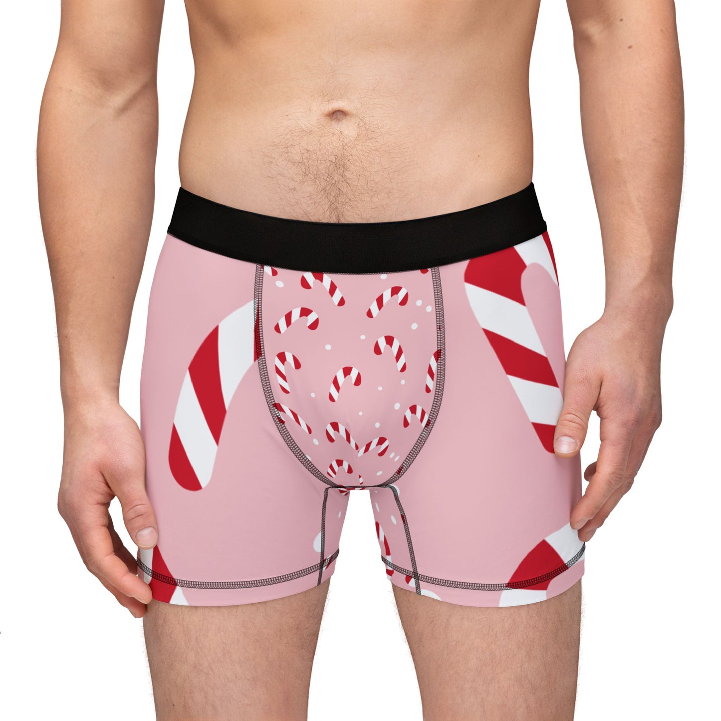 Candy Canes Men's Boxers (AOP)
