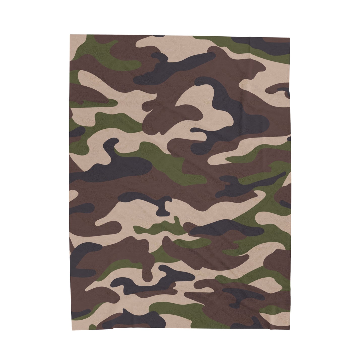 Camo Velveteen Plush Blanket