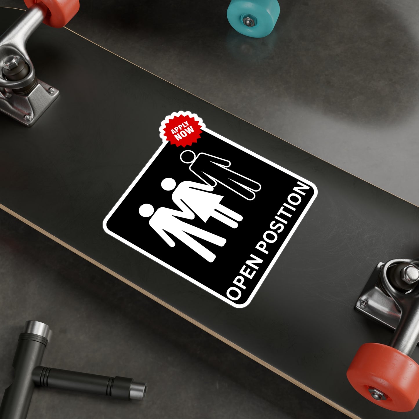 Open Position Kiss-Cut Vinyl Decals