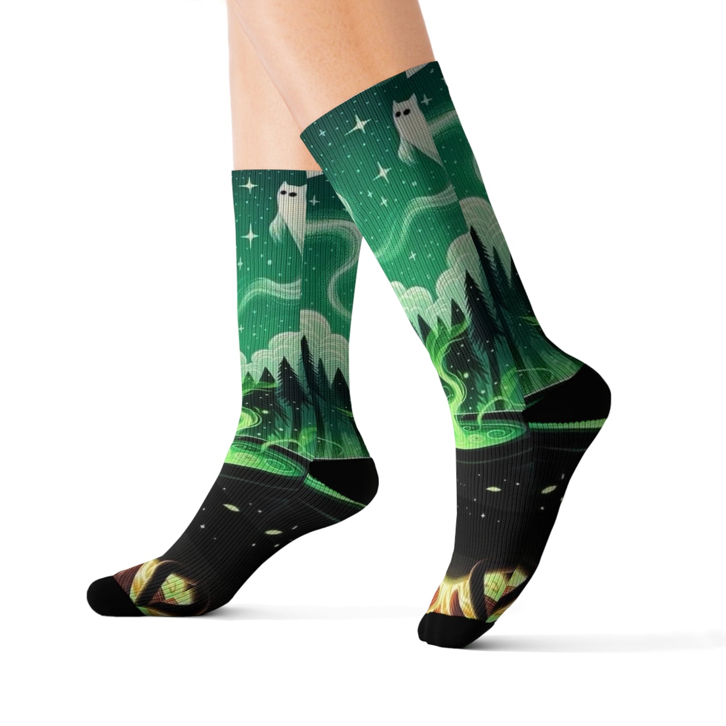 Spirited Cats Sublimation Socks