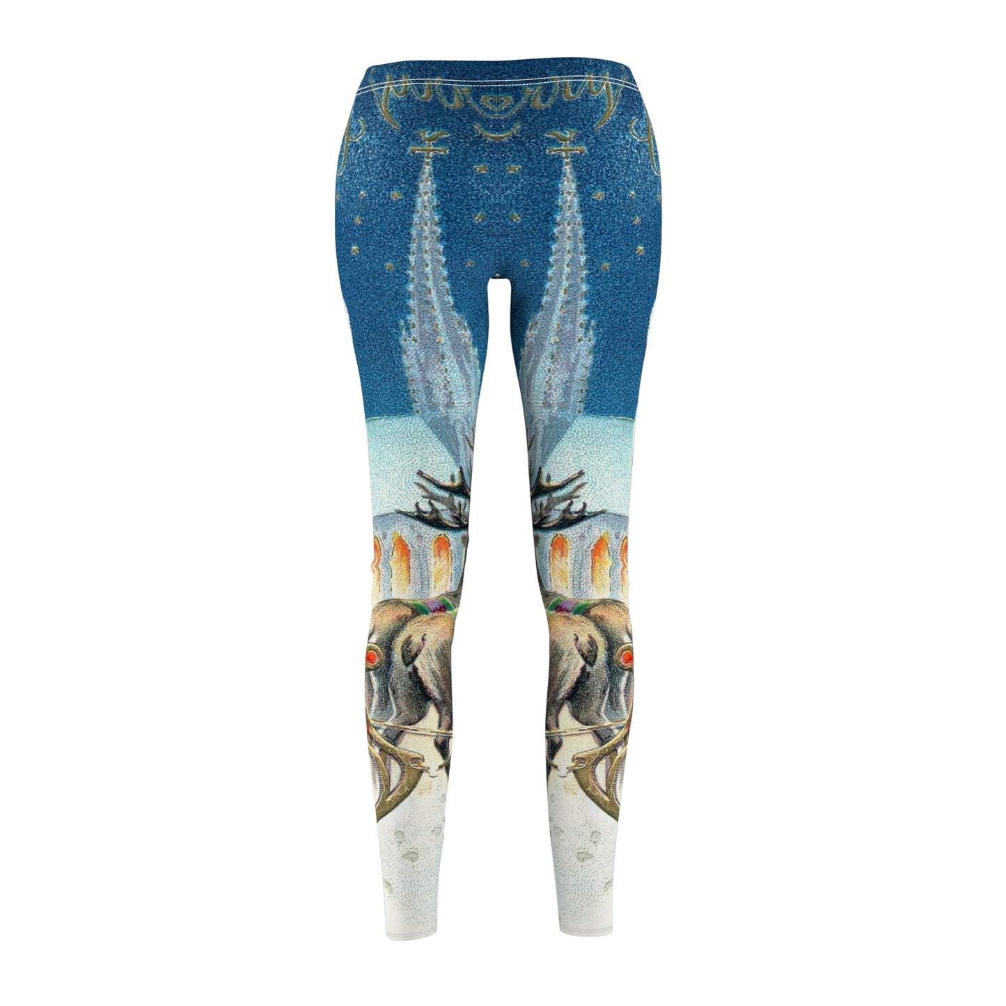 Santa Women's Cut & Sew Casual Leggings (AOP)