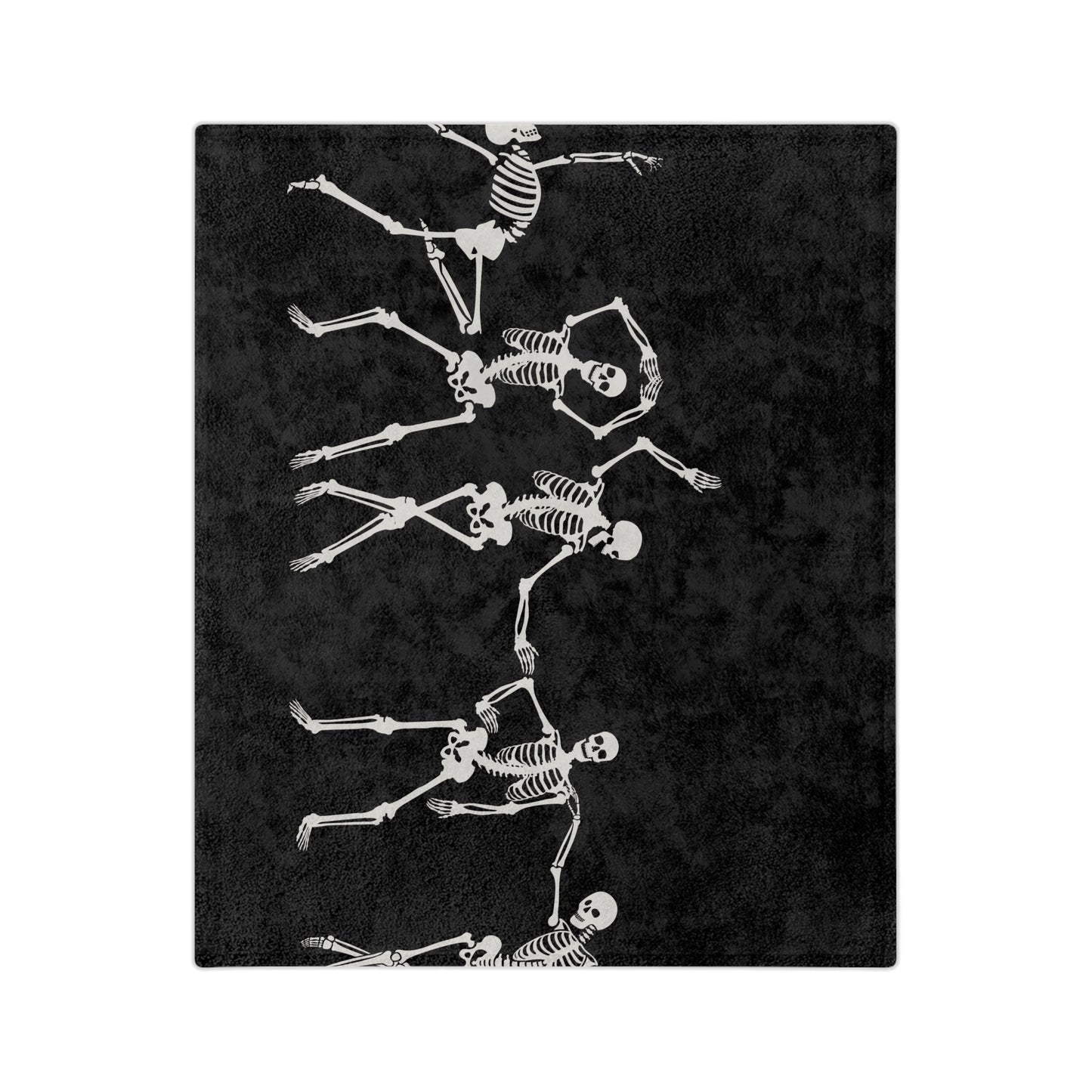 Dancing Skeleton Velveteen Microfiber Blanket