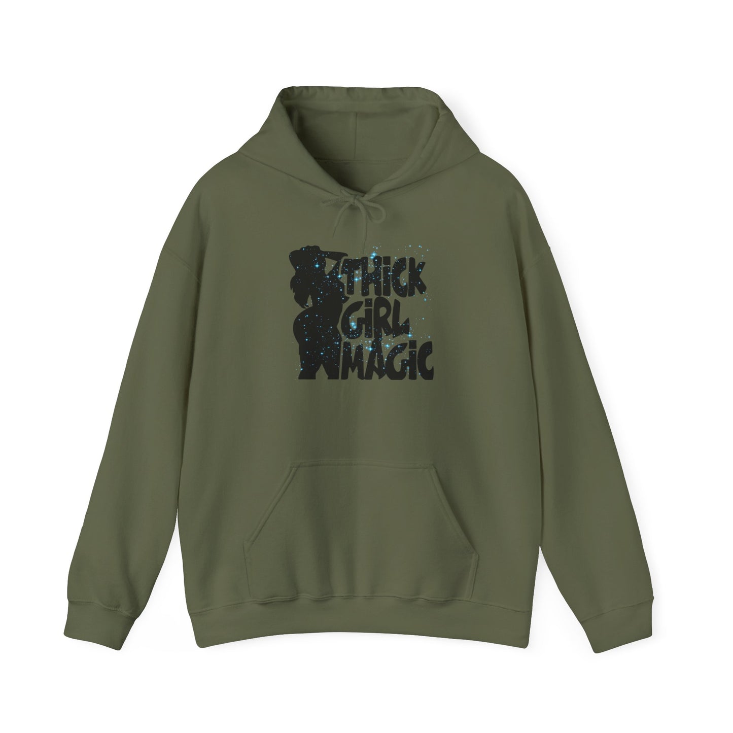 Thick Girl Magic Unisex Hooded Sweatshirt