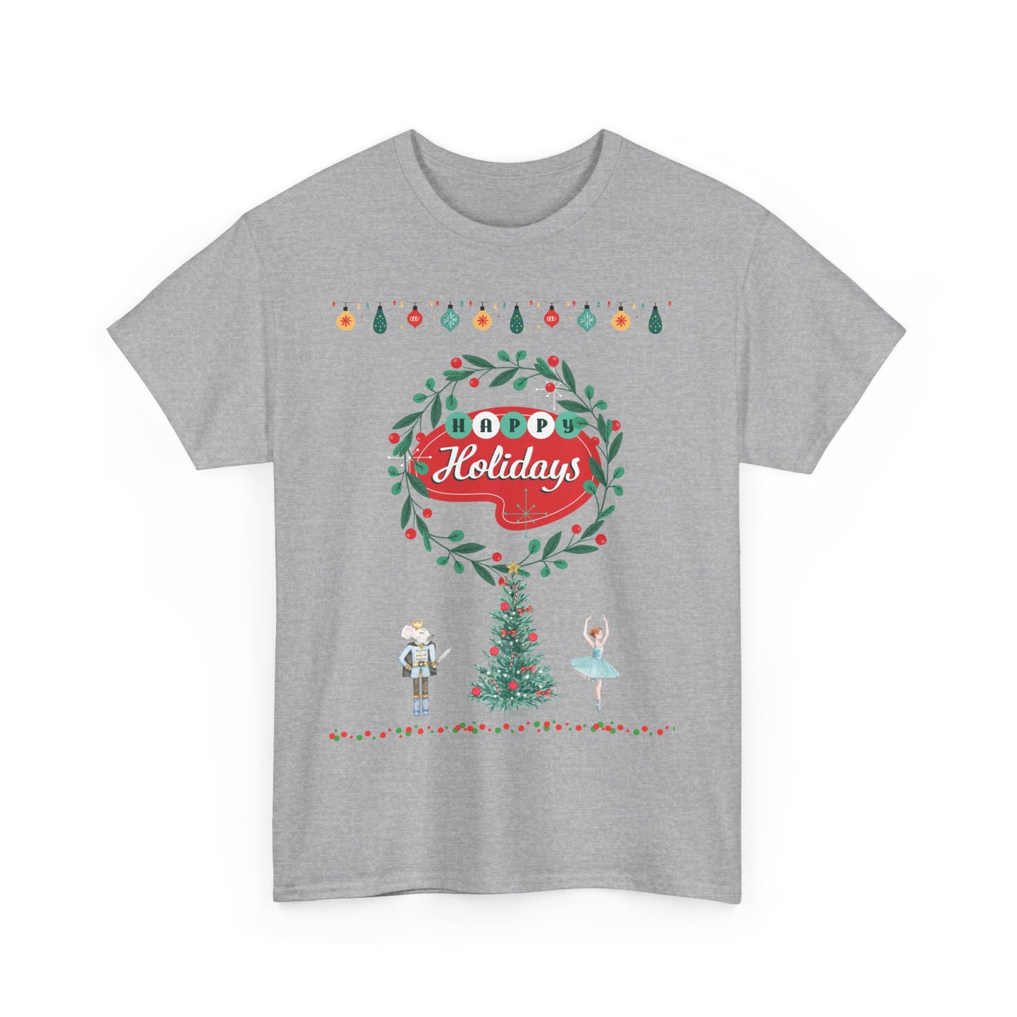Happy Holidays Unisex Heavy Cotton Tee