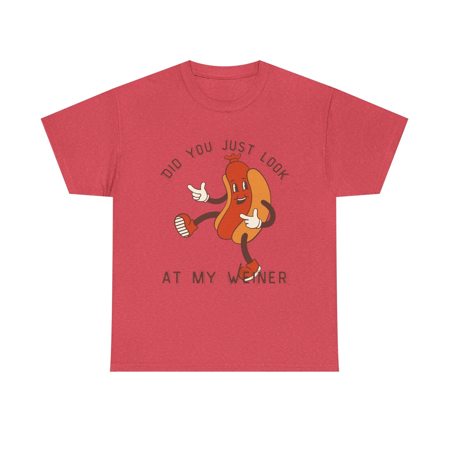 Did You Just Look -Unisex Heavy Cotton Tee