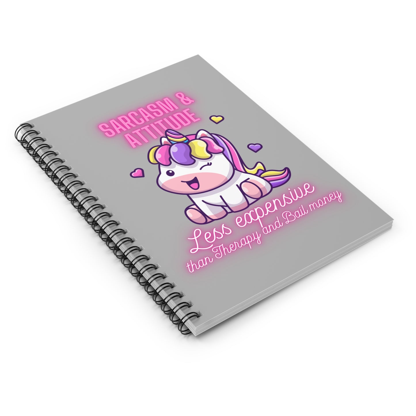 Sarcasm & attitude Spiral Notebook - Ruled Line