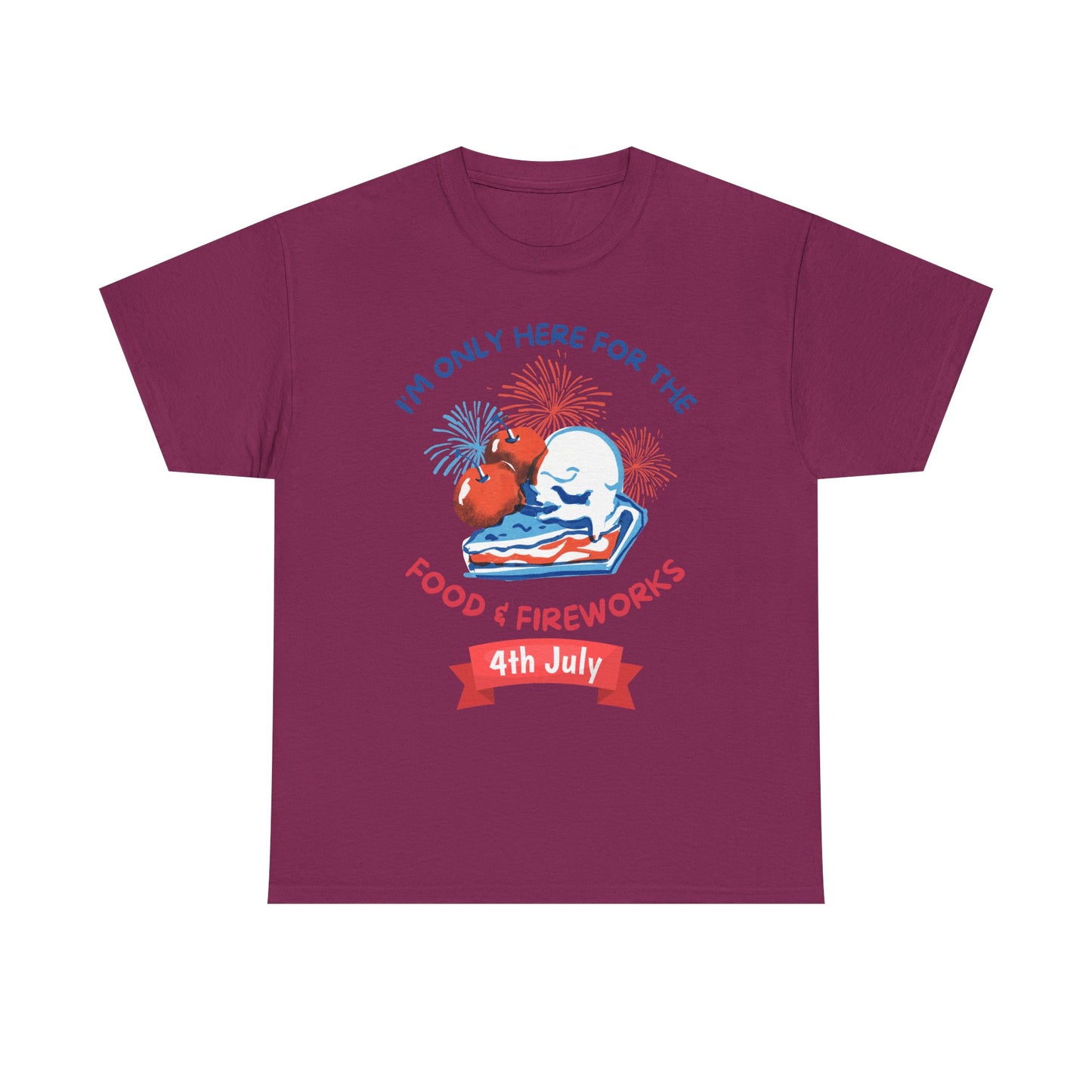Food & Fireworks Unisex Heavy Cotton Tee