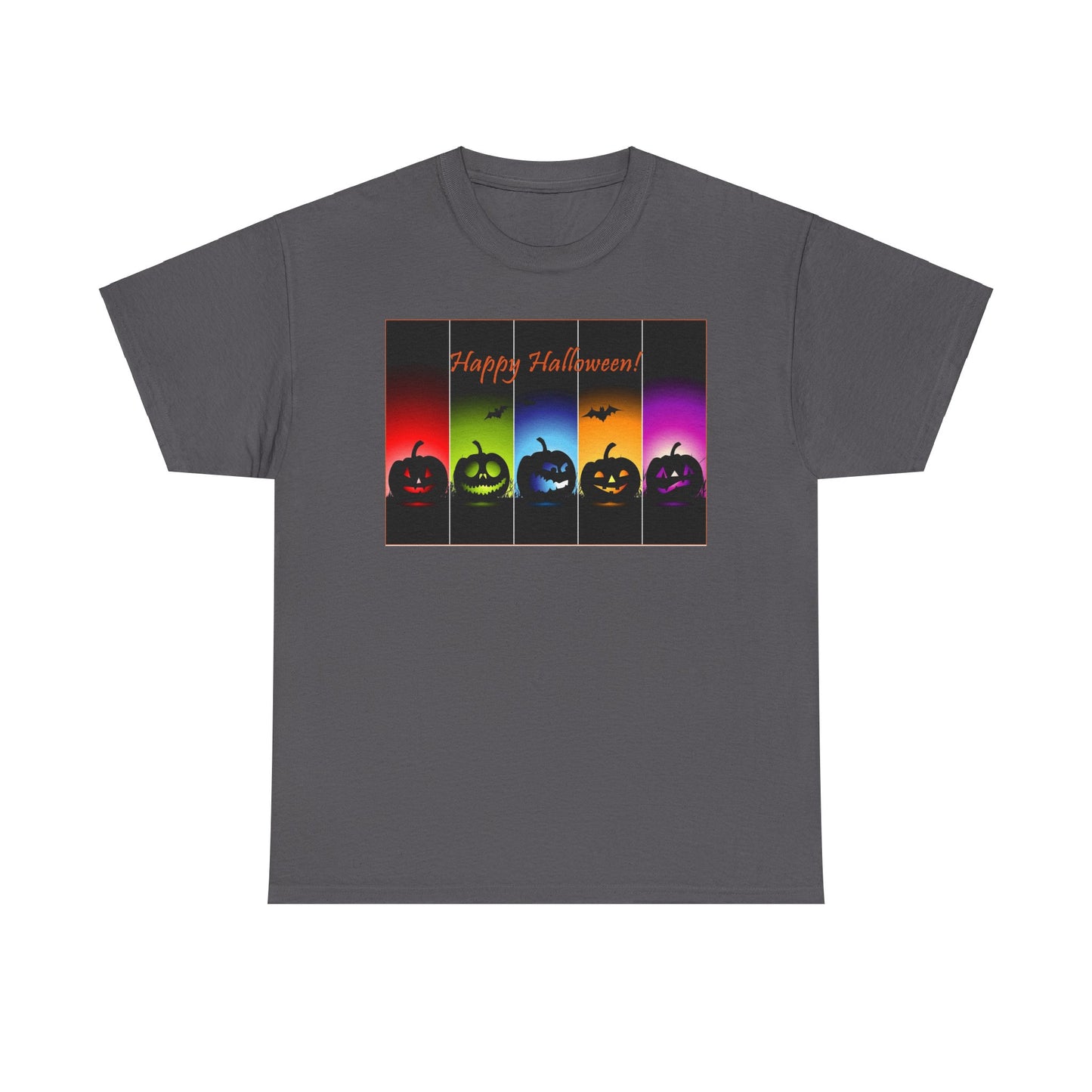 Multi colored Halloween Unisex Heavy Cotton Tee