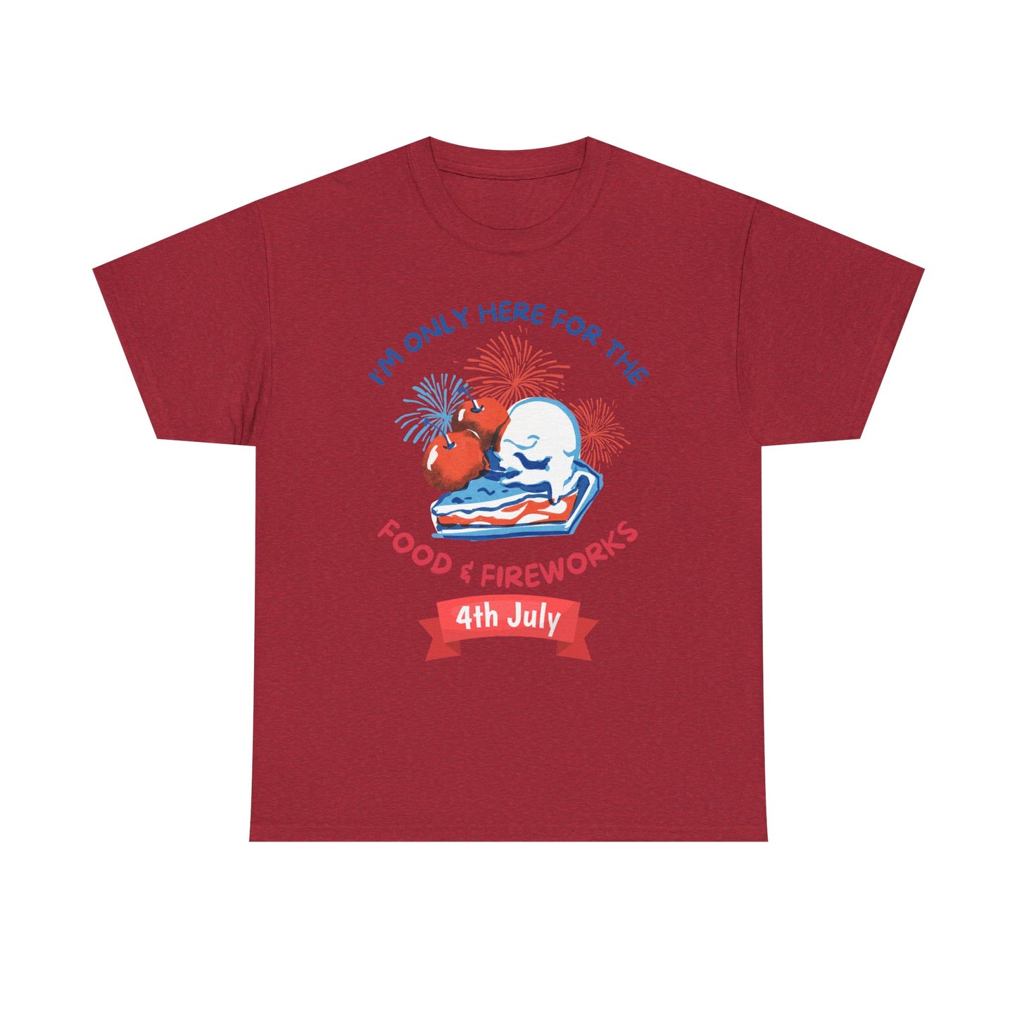 Food & Fireworks Unisex Heavy Cotton Tee