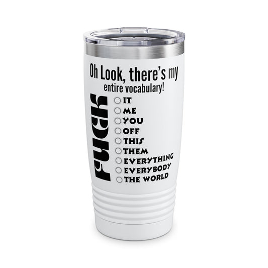 Vocabulary Ringneck Tumbler, 20oz