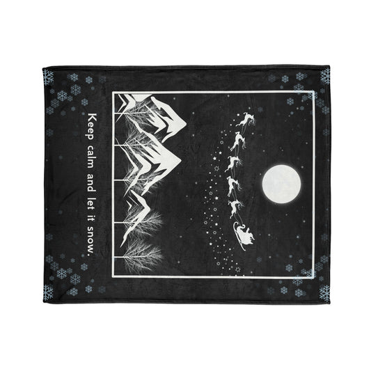 Let it Snow Soft Polyester Blanket