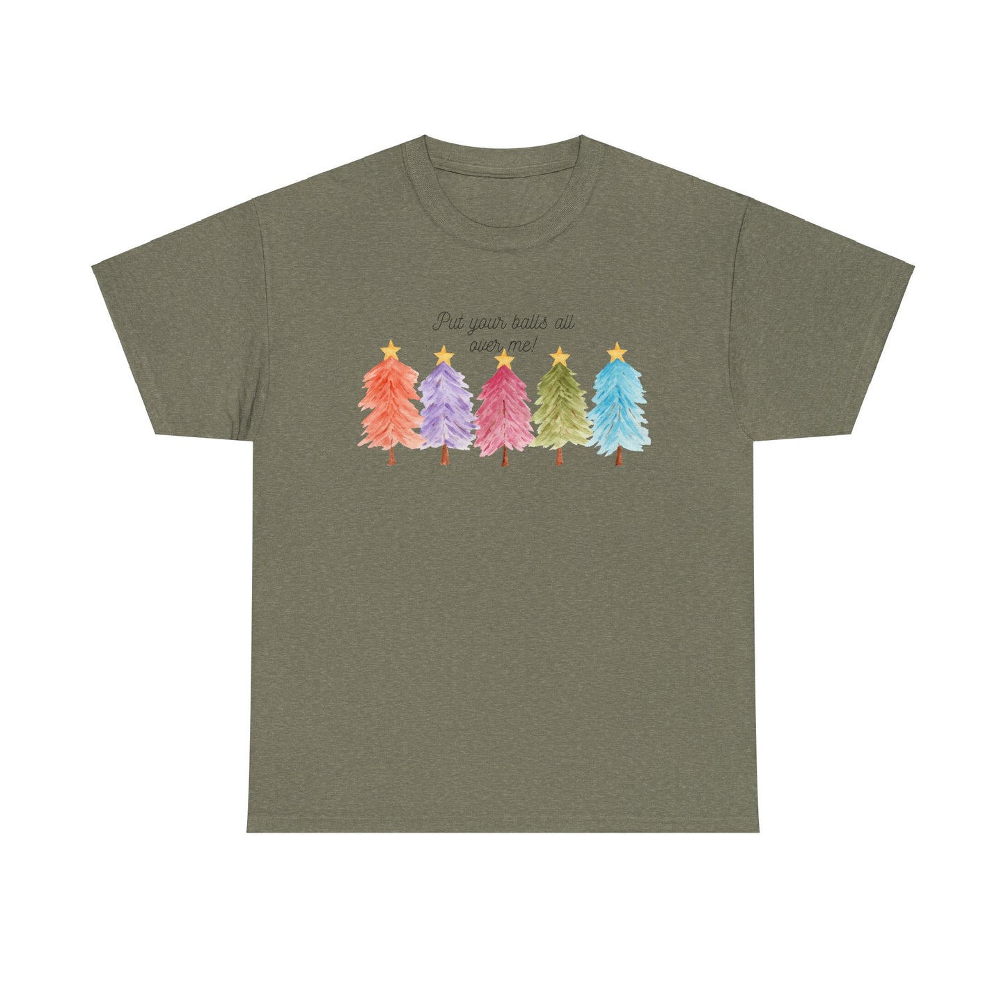 Christmas trees Unisex Heavy Cotton Tee