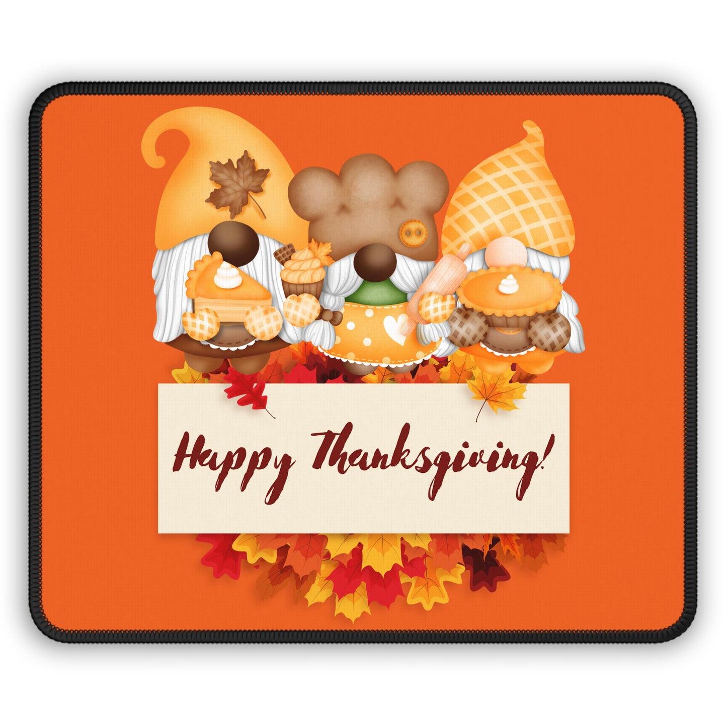 Gnome Thanksgiving Gaming Mouse Pad