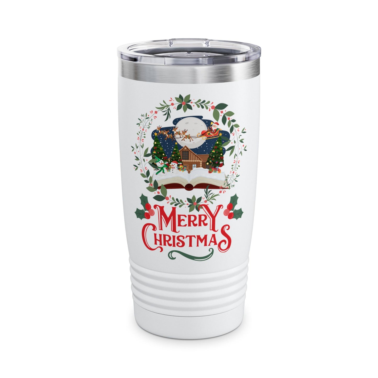 Merry Christmas Ringneck Tumbler, 20oz