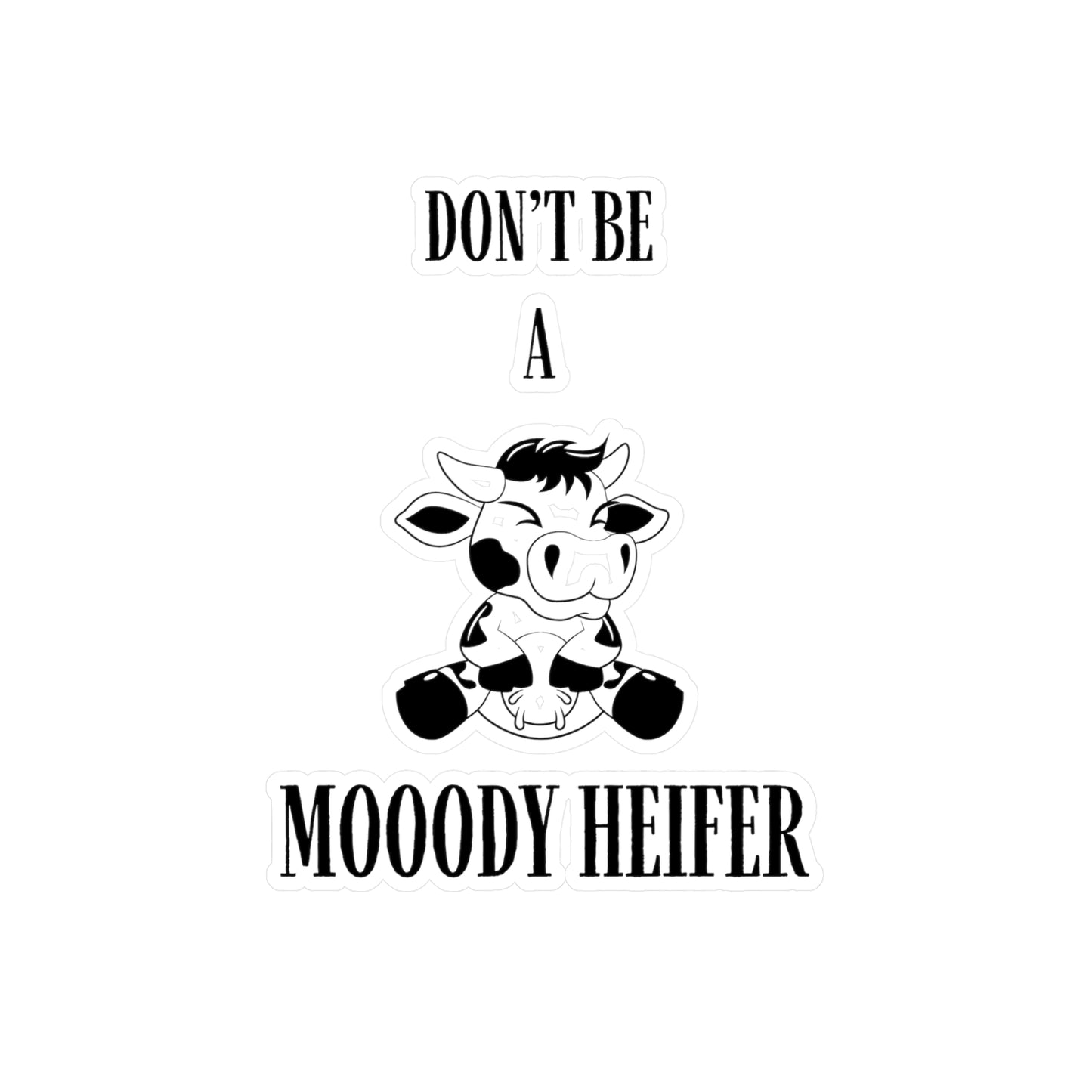 Mooody Kiss-Cut Vinyl Decals