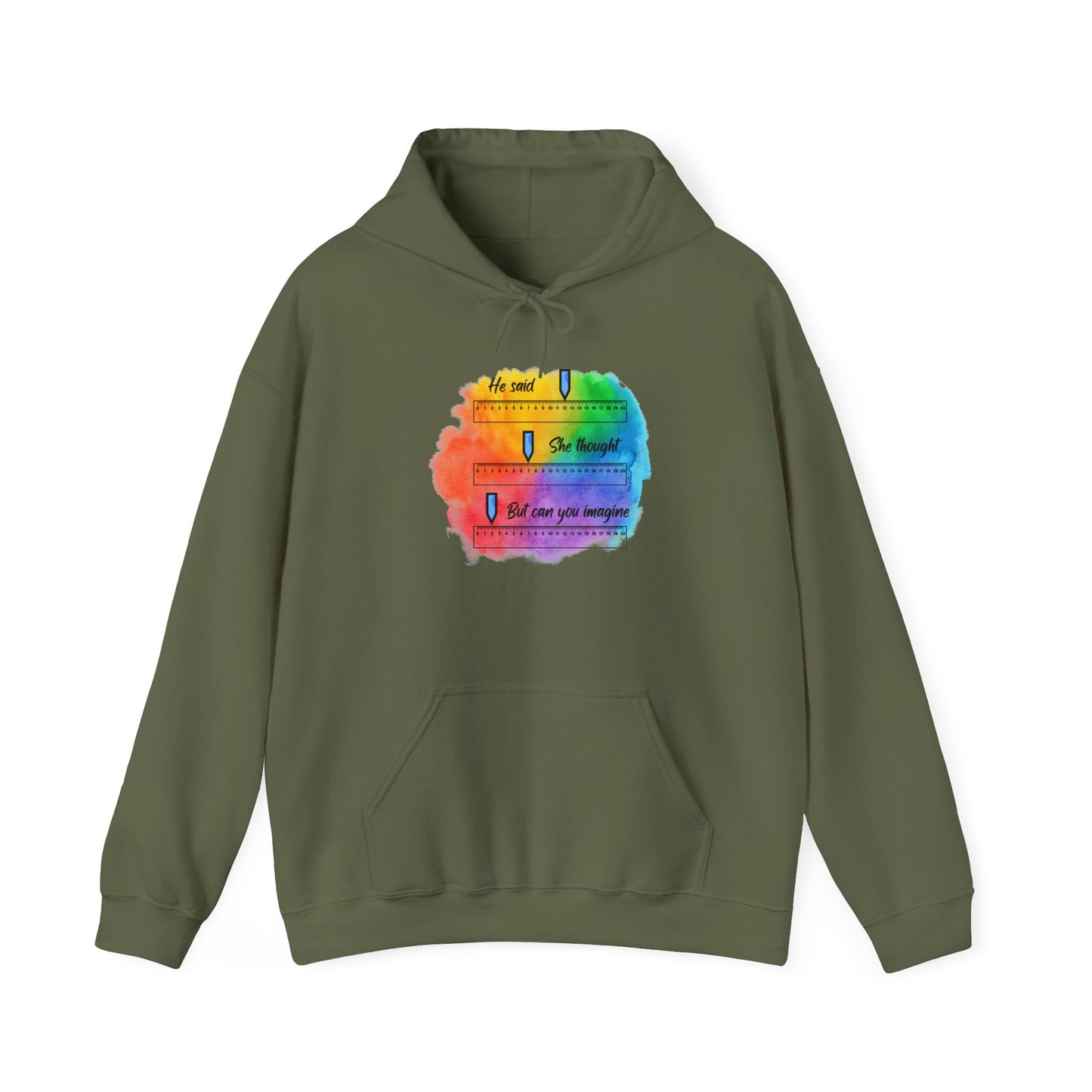 He Said Unisex Heavy Blend™ Hooded Sweatshirt