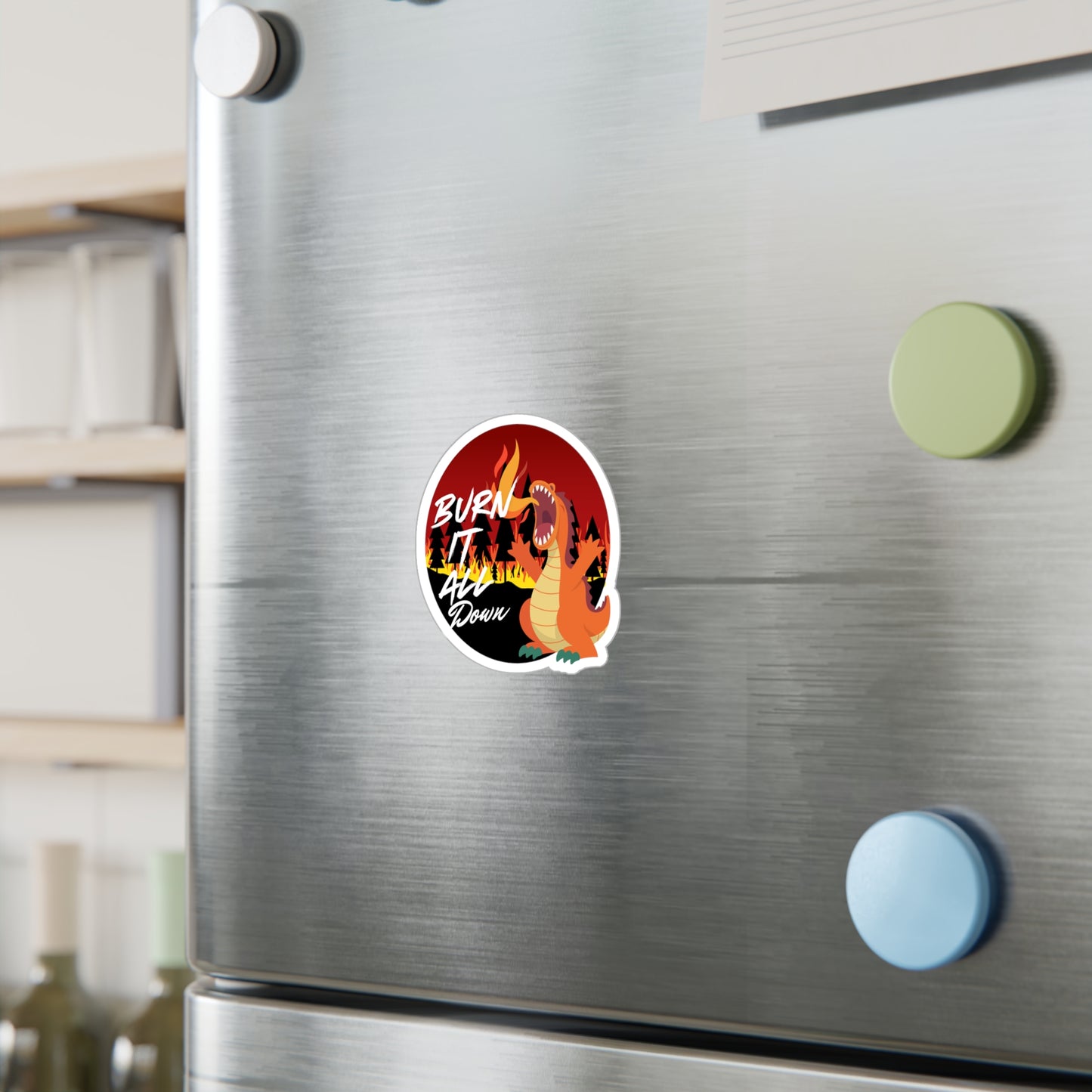 Burn It Kiss-Cut Vinyl Decals