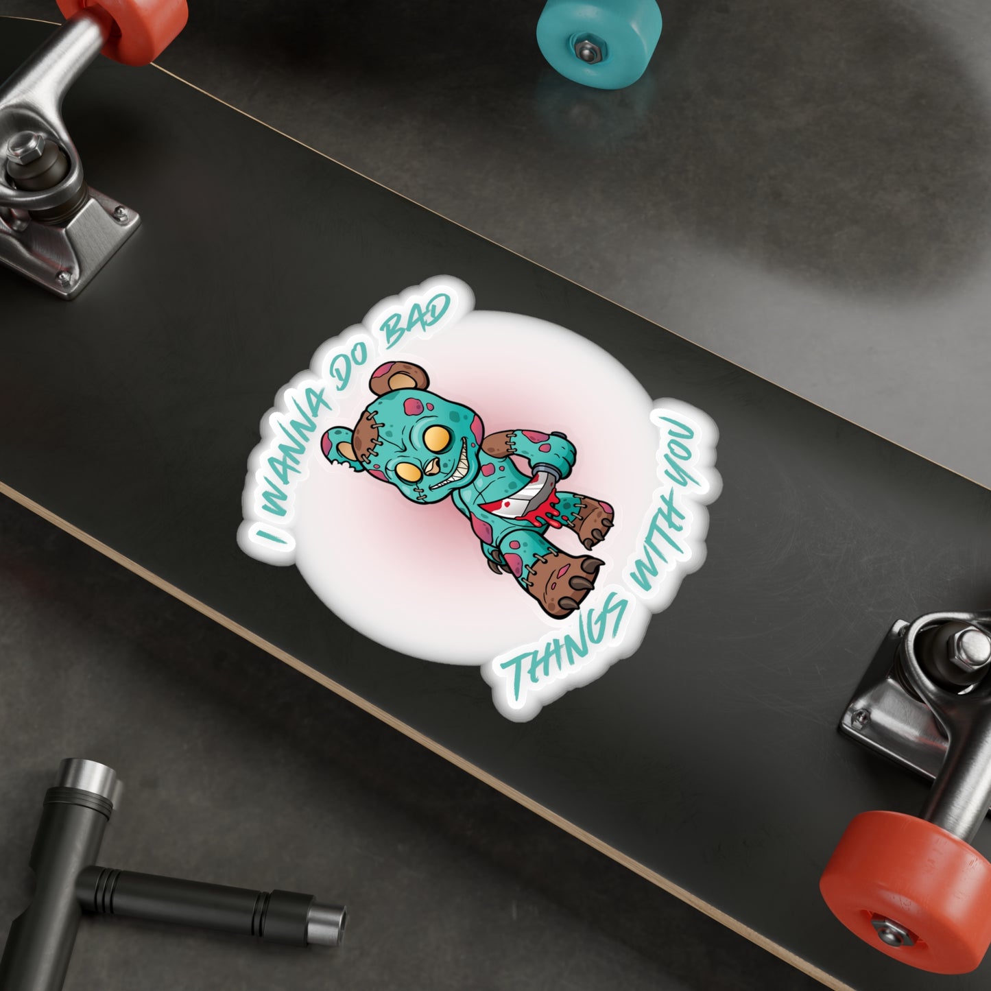 Bad Things Kiss-Cut Vinyl Decals