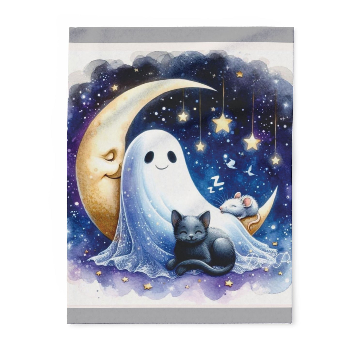 Happy Ghost Arctic Fleece Blanket