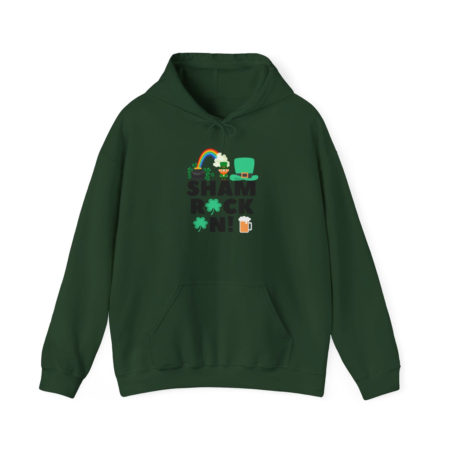 Shamrock On Unisex Heavy Blend™ Hooded Sweatshirt