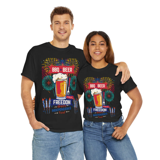 BBQ Beer Unisex Heavy Cotton Tee