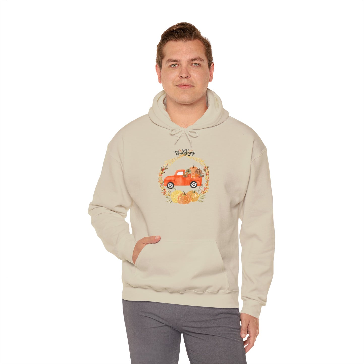 Happy Thanksgiving Unisex Heavy Blend™ Hooded Sweatshirt