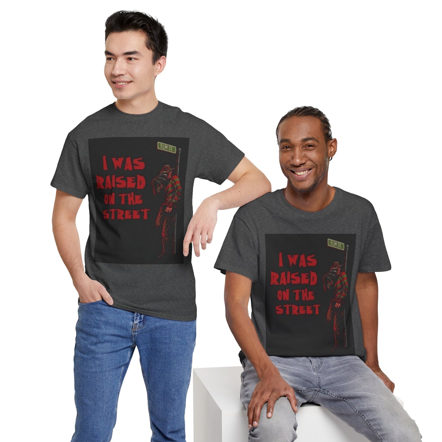 Grew up on the Street Unisex Heavy Cotton Tee
