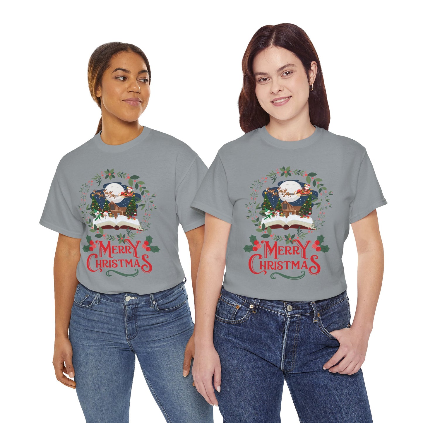 Merry Christmas Unisex Heavy Cotton Tee