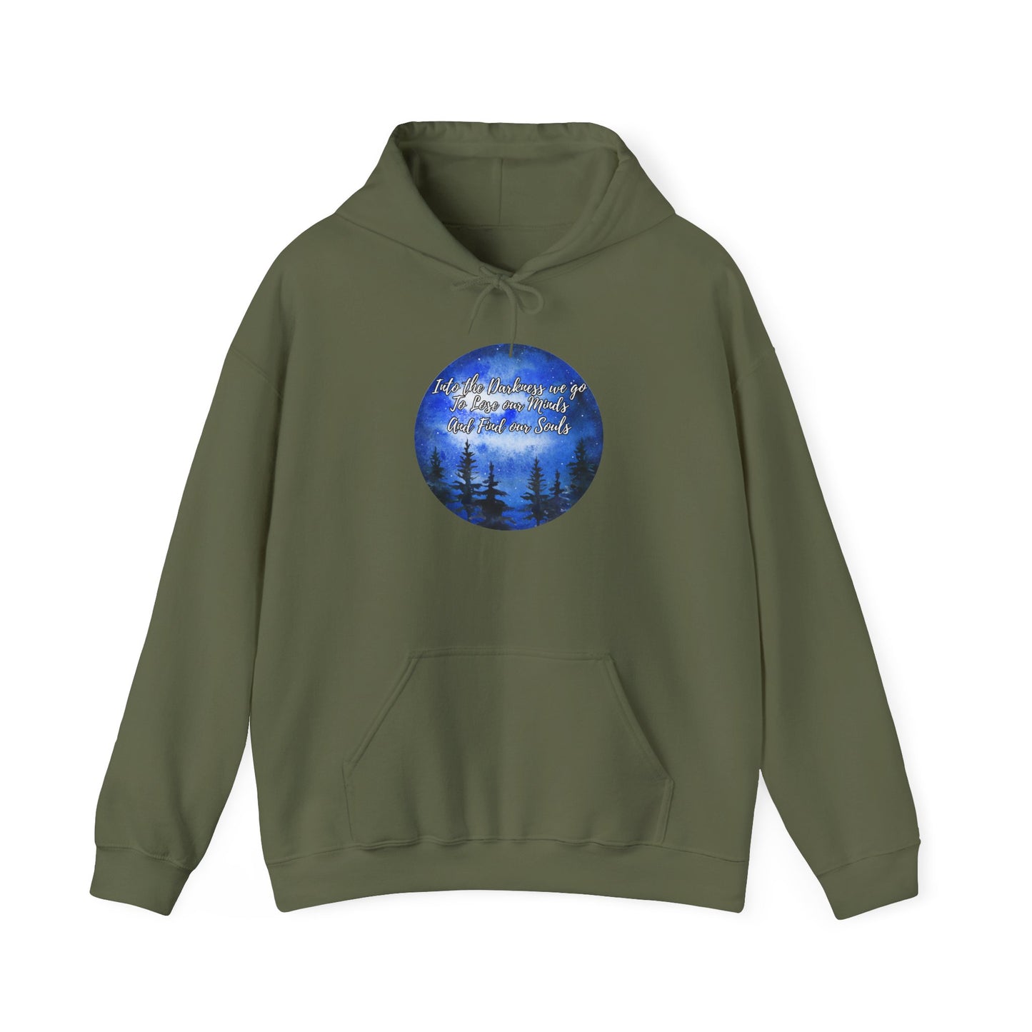 Into Darkness Unisex Heavy Blend™ Hooded Sweatshirt