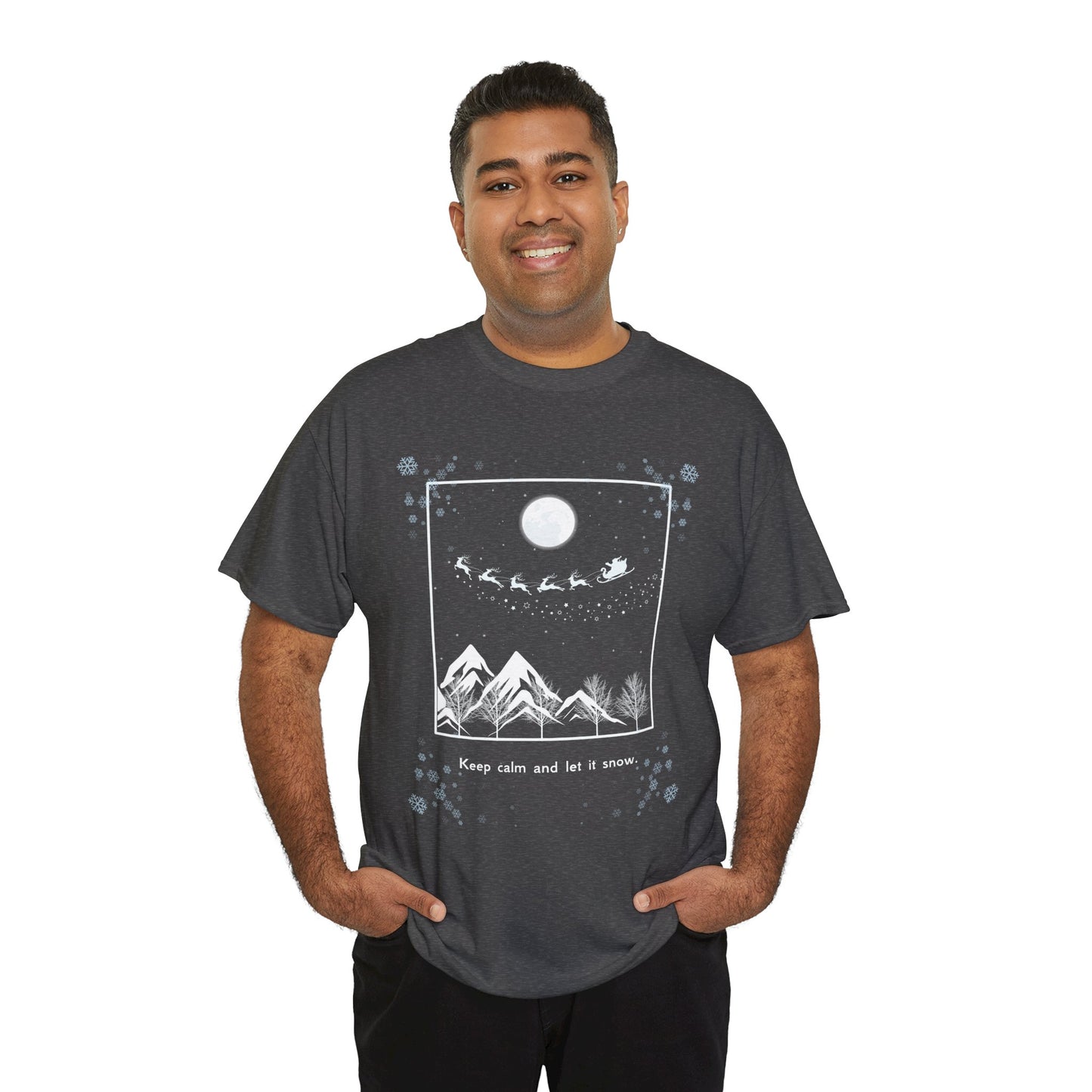 Let it Snow Unisex Heavy Cotton Tee
