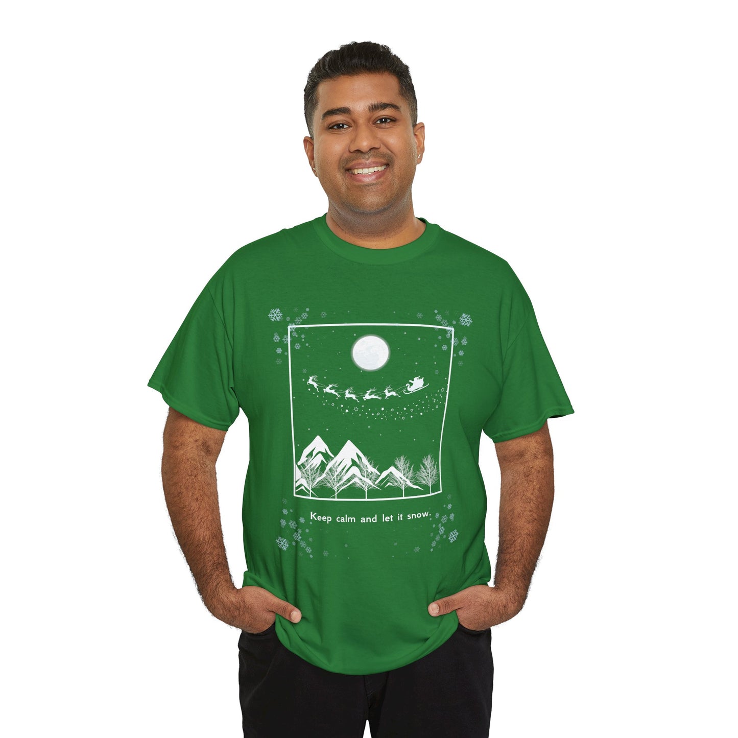 Let it Snow Unisex Heavy Cotton Tee