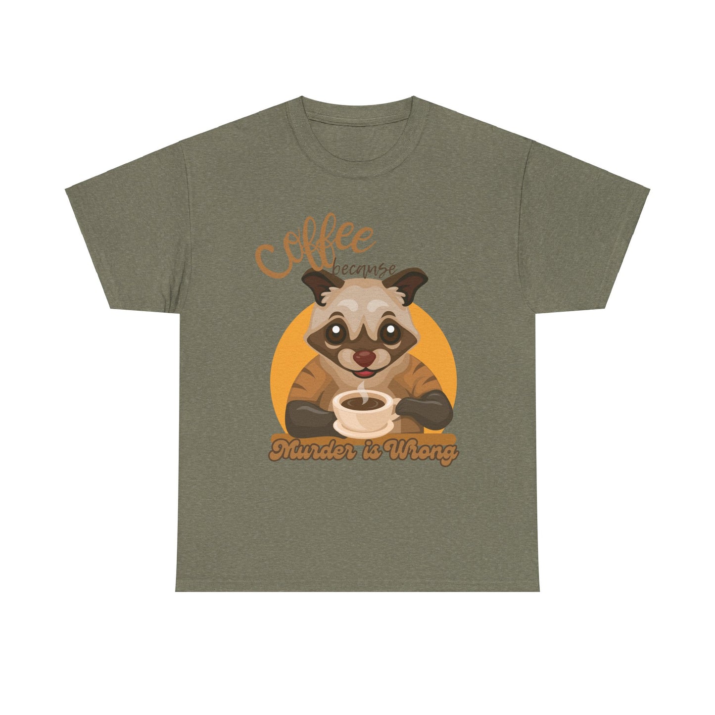 Coffee Unisex Heavy Cotton Tee