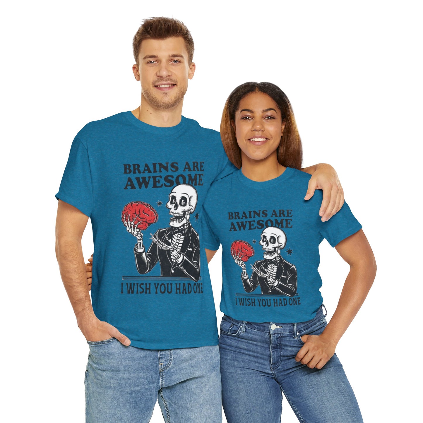 Brains Unisex Heavy Cotton Tee