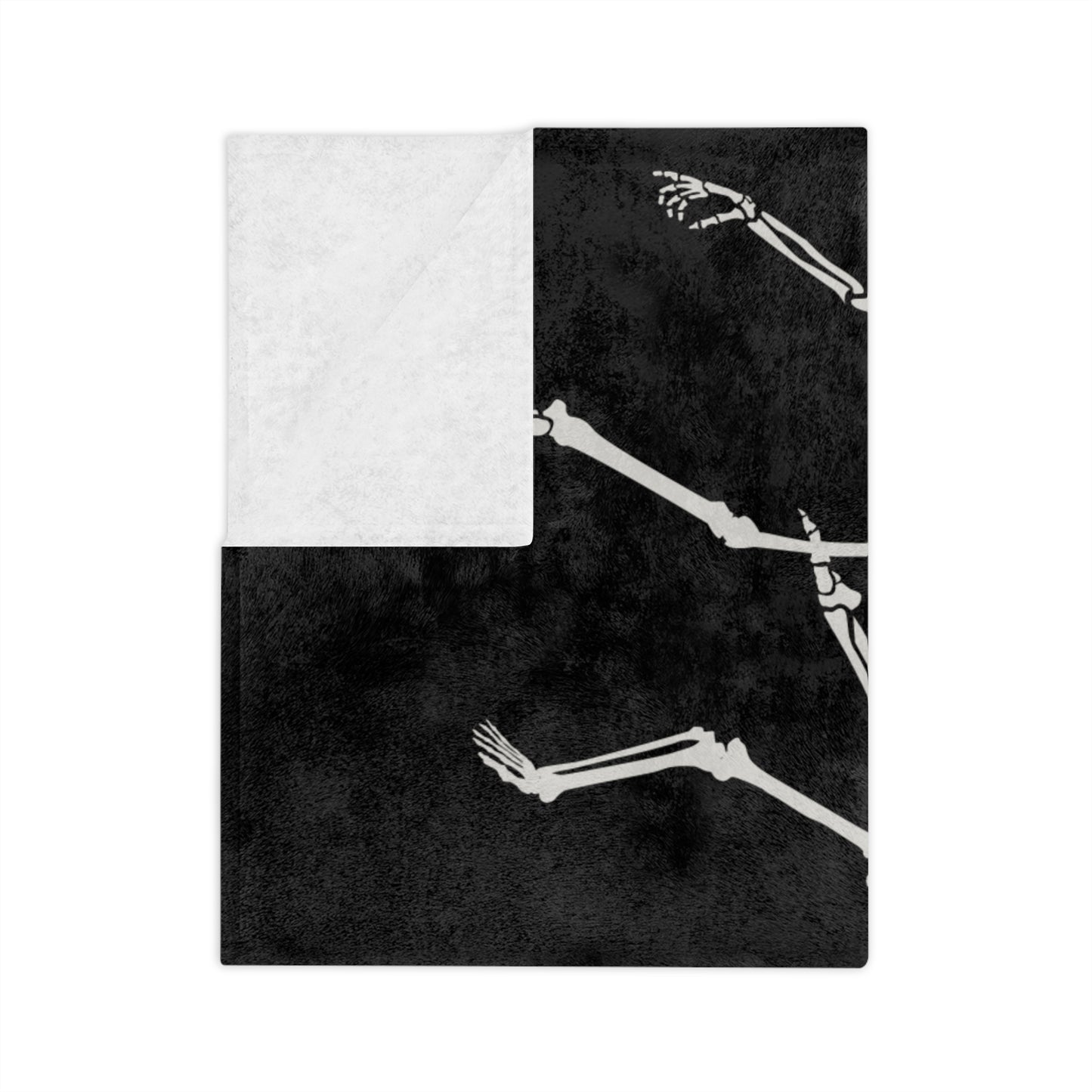 Dancing Skeleton Velveteen Microfiber Blanket