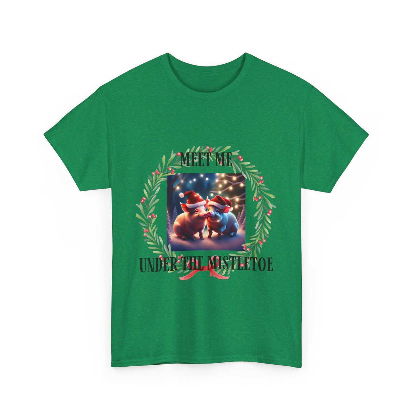 Xmas Pigs Unisex Heavy Cotton Tee