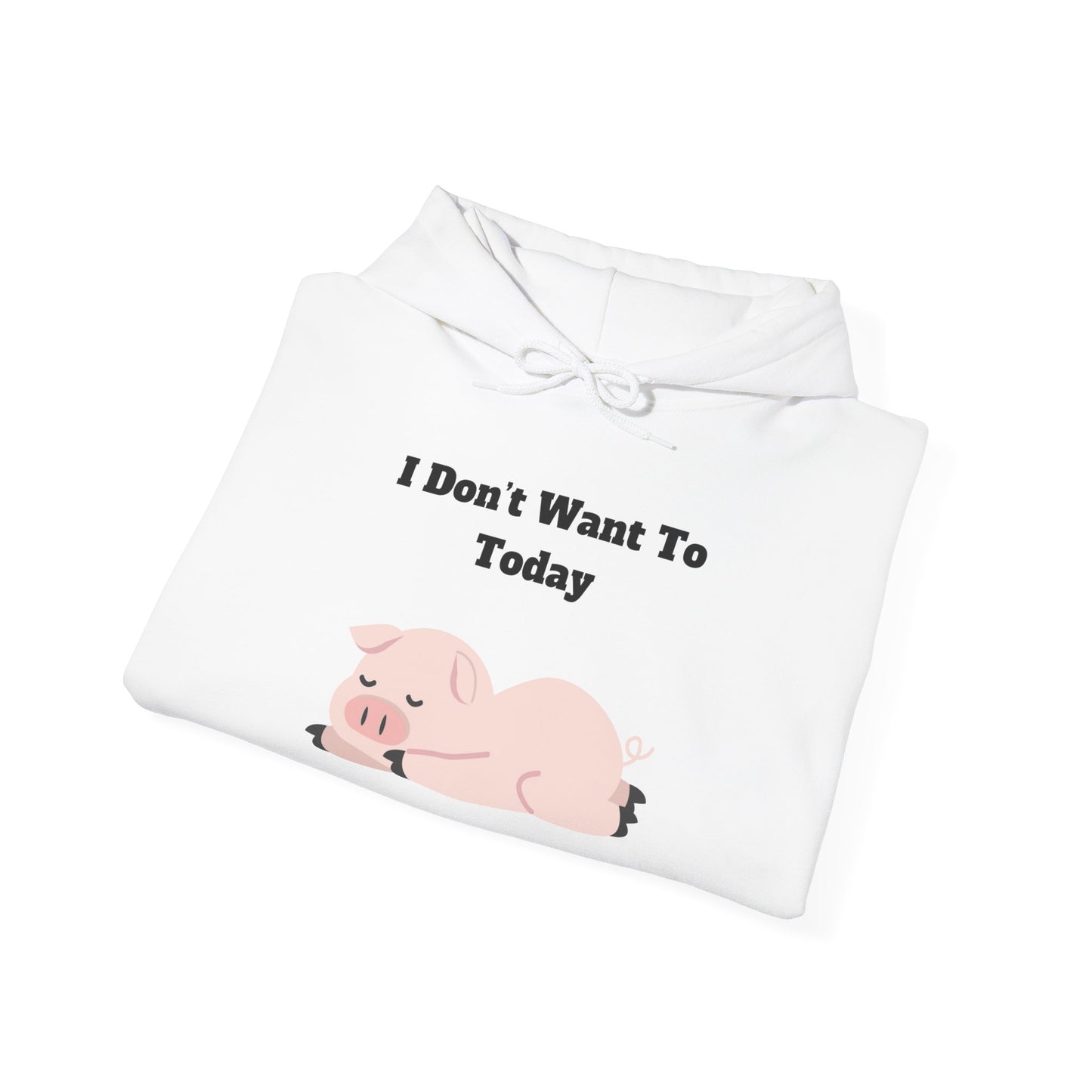 I Don't Want To Today Unisex Heavy Blend™ Hooded Sweatshirt