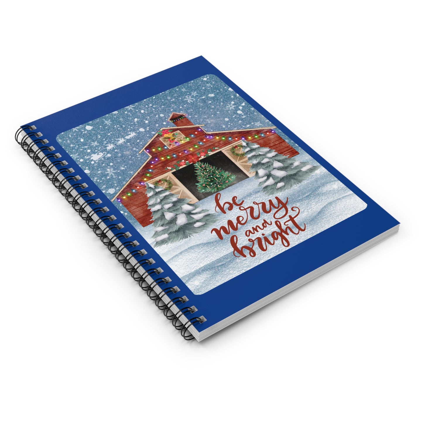 Be Merry Spiral Notebook - Ruled Line