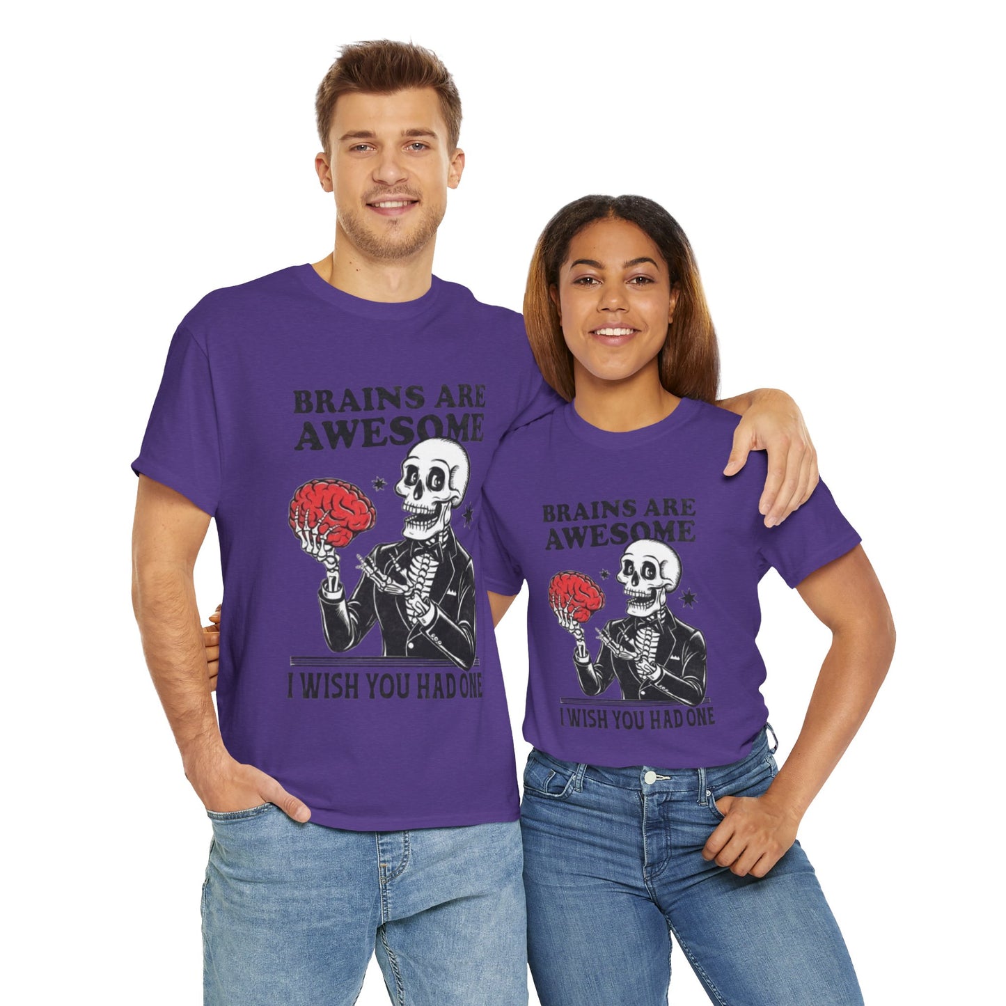 Brains Unisex Heavy Cotton Tee