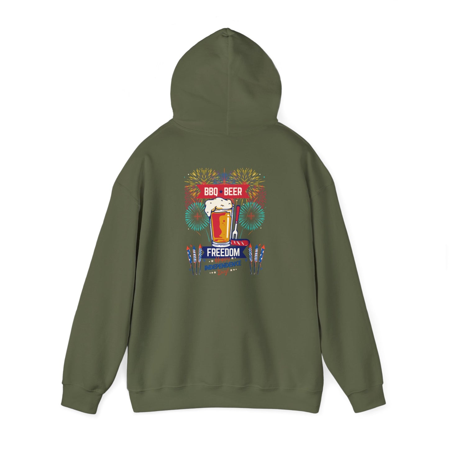 BBQ Beer Unisex Heavy Blend™ Hooded Sweatshirt