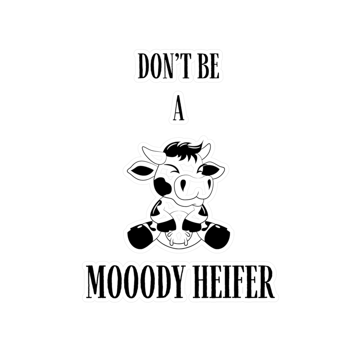 Mooody Kiss-Cut Vinyl Decals